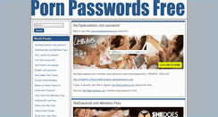 Desktop Screenshot of pornpasswordsfree.com